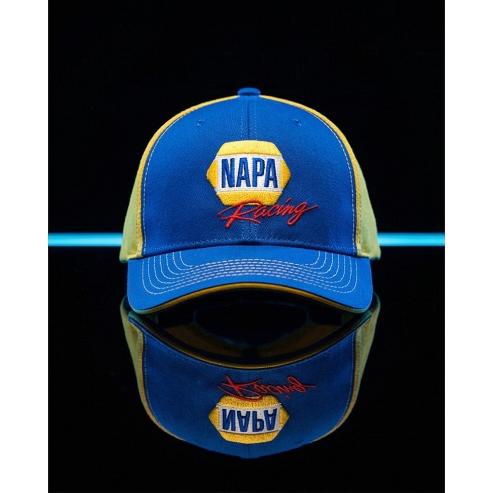 NAPA Racing Chase Elliott #9 Blue Yellow NASCAR Driver Hat‎ Adjustable Cap